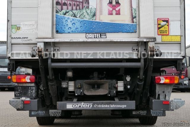 Camion plateau avec bâche RENAULT Premium 430 Getränkewagen Lift-/Lenkachse EU5