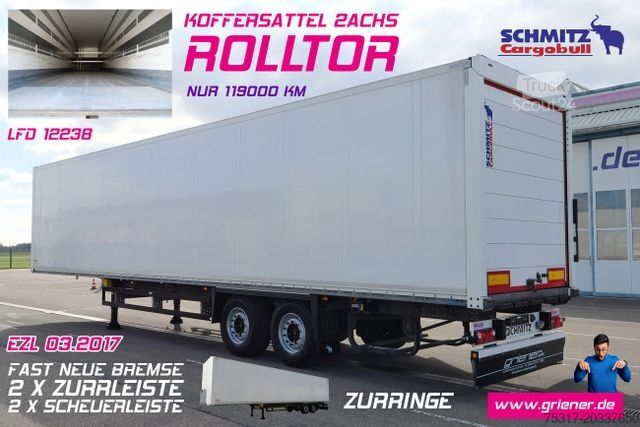 Kopperipuoliperävaunu SCHMITZ CARGOBULL SKO 18 / ROLLTOR / ZURRLEISTE /ZURRINGE TOP !!!!