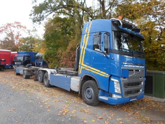 Kroghejselastbil VOLVO FH 500/ Lenkachse/ Meiller Abroller/Anhänger
