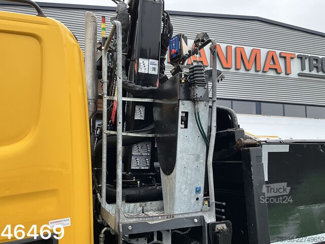 Camion-benne avec grue Scania P 280 HMF 12 Tonmeter Z-kraan