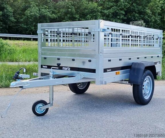 Ρυμουλκούμενο αυτοκίνητο Martz Anhänger Kastenanhänger Hänger 750kg mit Gitteraufsatz NEU