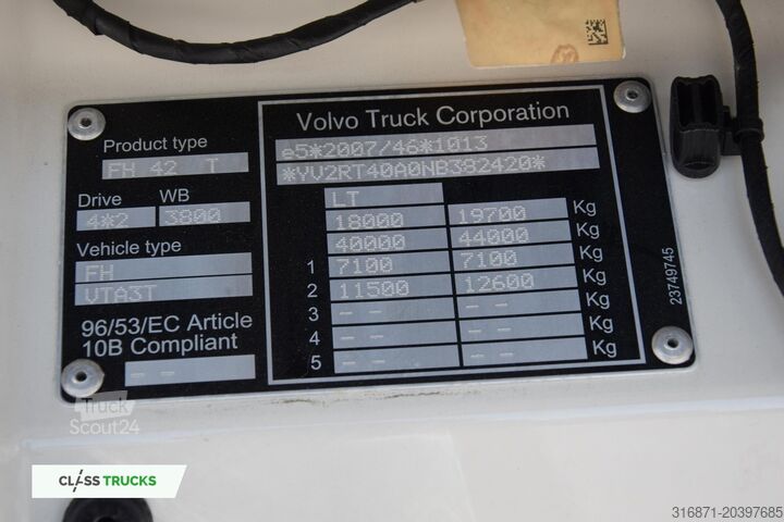 стандартний тракторний агрегат VOLVO FH 500 Globetrotter XL Varios