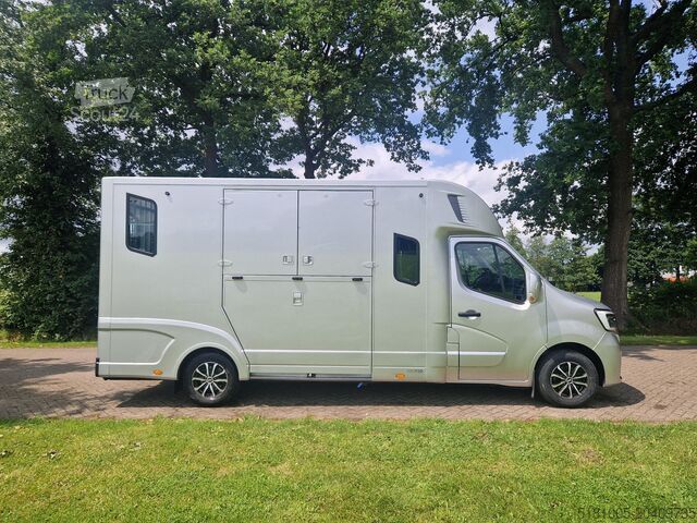Transport de chevaux Renault Master Occasion paardenwagen dubbele cabine 5 z...