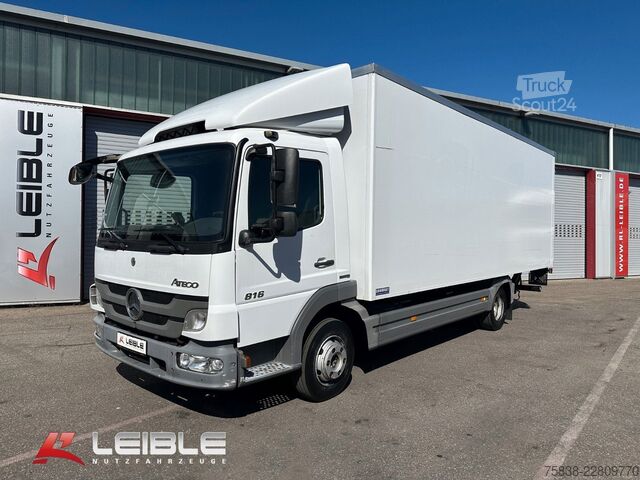 Skåpbil MERCEDES-BENZ Atego 816 Koffer mit Ladebordwand Bär