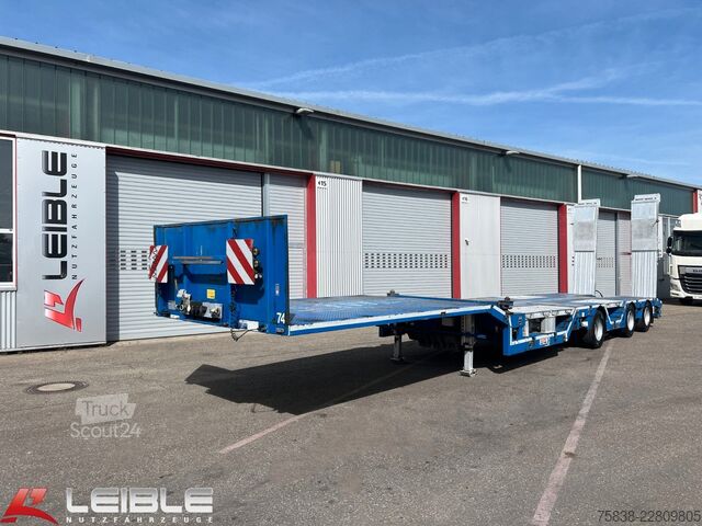 Semirremolque de plataforma baja ES-GE 3.SOU-1N-RM Mega-Teleskopierbar-Radmulden-TOP-
