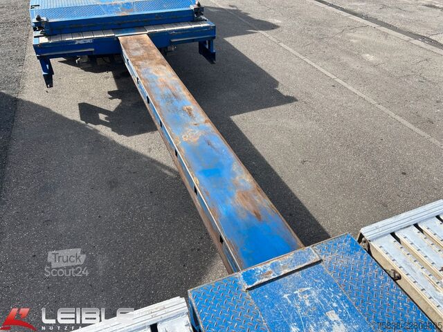 Semirremolque de plataforma baja ES-GE 3.SOU-1N-RM Mega-Teleskopierbar-Radmulden-TOP-