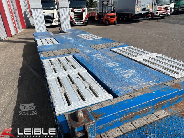 Semirremolque de plataforma baja ES-GE 3.SOU-1N-RM Mega-Teleskopierbar-Radmulden-TOP-