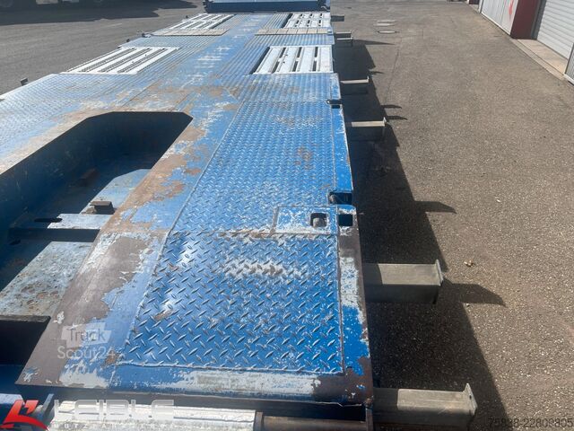 Semirremolque de plataforma baja ES-GE 3.SOU-1N-RM Mega-Teleskopierbar-Radmulden-TOP-
