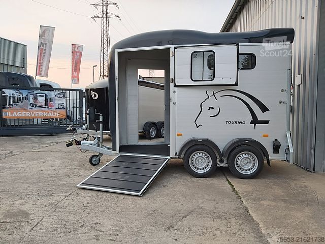 Para ganado Cheval Liberté Touring One single Horse Trailer Frontexit Pullman