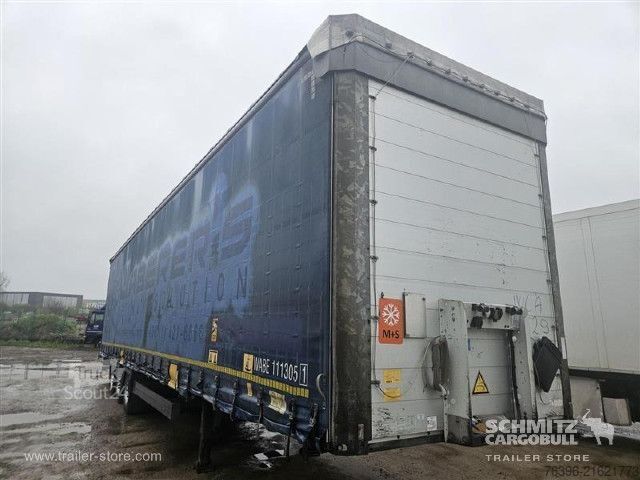 Open semitrailer with tarp Schmitz Cargobull Semitrailer Curtainsider Mega