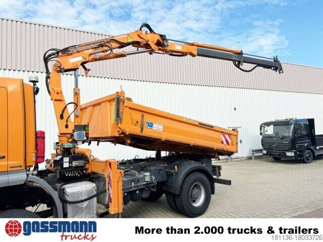 Kiepwagen Mercedes-Benz Axor 1833 AK 4x4, Winterdienstausstattung, Kran