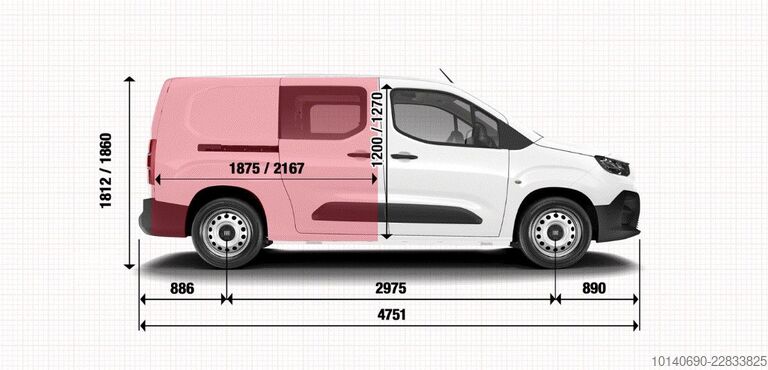 Minibus FIAT DOBLO L2 Multicab 1.5HDi 96kW AT8Netto LP 32560