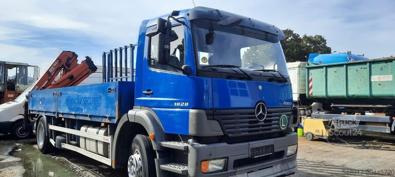 Lapos platós Mercedes-Benz 1828 Pritsche+Glastransport