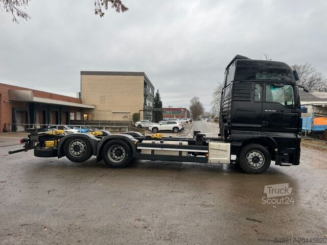 Containertransport MAN 26.500 XXK BDF Vollausst.