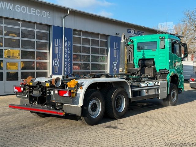 Haakarm vrachtwagen MAN TGS 28.480 6x4 Abrollkipper Meiller RS21.65