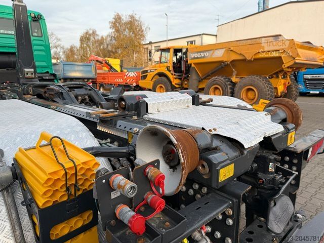Camión portacontenedores de gancho MAN TGS 28.480 6x4 Abrollkipper Meiller RS21.65
