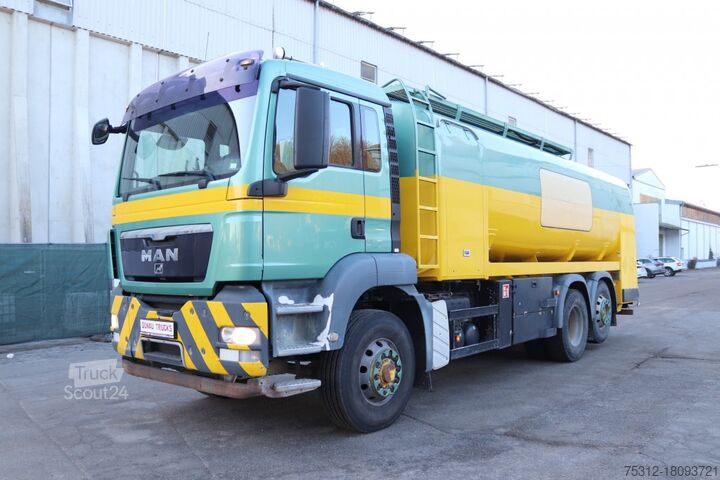 Βυτιοφόρο φορτηγό MAN TGS26.400  E5 6x4 HD ADR 19.100L 2 Kammern Pumpe