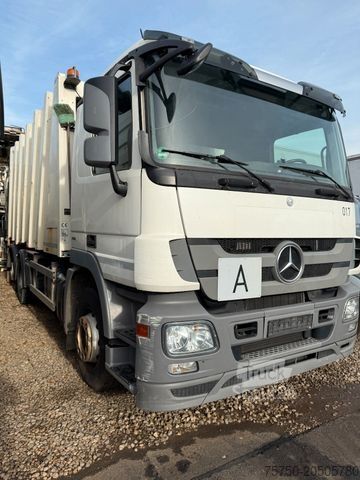 Garbage truck MERCEDES-BENZ Actros 2532 6x2 MP3 Faun Power Press 524