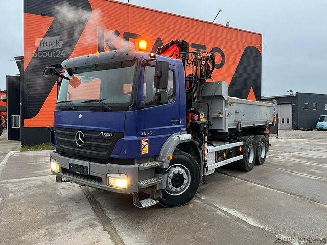 Самосвал с краном Mercedes-Benz Axor 2633 6x4 FASSI F110AK22 / BOX L=5040 mm