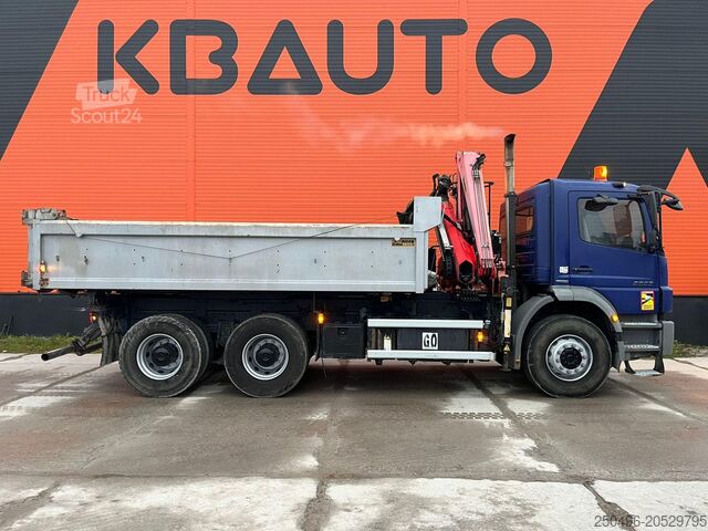 Самосвал с краном Mercedes-Benz Axor 2633 6x4 FASSI F110AK22 / BOX L=5040 mm