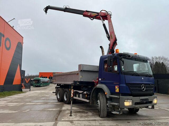 Самосвал с краном Mercedes-Benz Axor 2633 6x4 FASSI F110AK22 / BOX L=5040 mm
