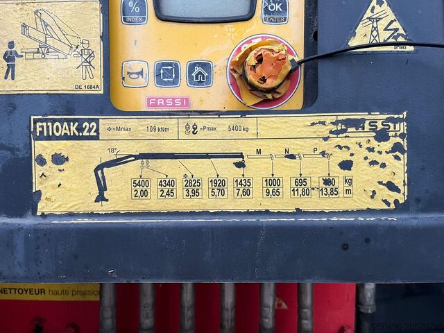 Самосвал с краном Mercedes-Benz Axor 2633 6x4 FASSI F110AK22 / BOX L=5040 mm