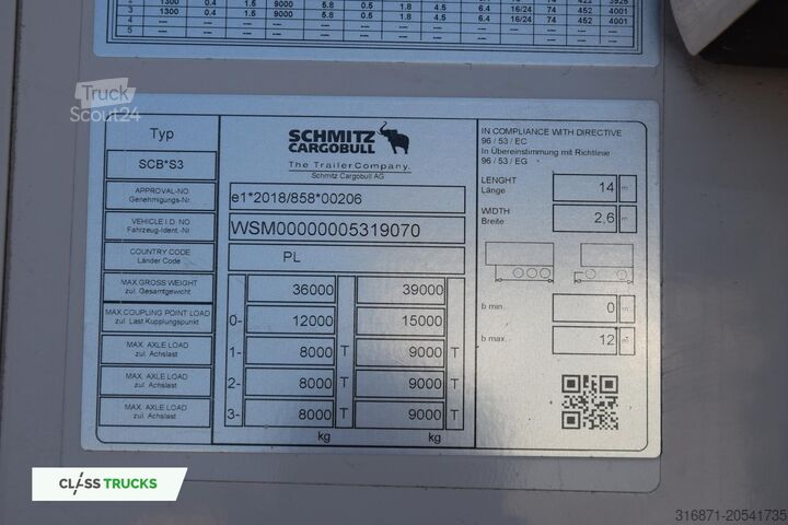 Refrižeratora puspiekabe SCHMITZ CARGOBULL SKO DDeck FP45 TK SLXi 300 LA h2.7m