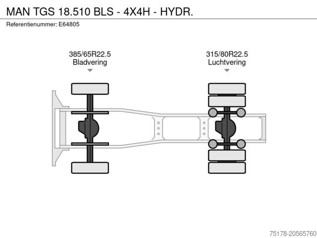 Standard-SZM MAN TGS 18.510 BLS - 4X4H - HYDR.