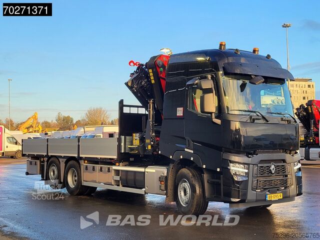 Alert odległości Alert ograniczenia prędkości Alert ruszania Alert kolizji bocznej Wspomaganie uwagi Renault C 480 6X2 NEW! Palfinger PK41002 EH Crane Kran ...