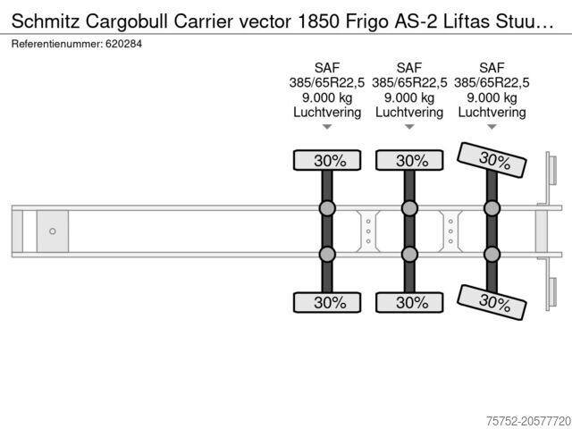 Transport refrigerat/congelat Schmitz Cargobull Carrier vector 1850 Frigo AS-2 Liftas Stuuras 2...