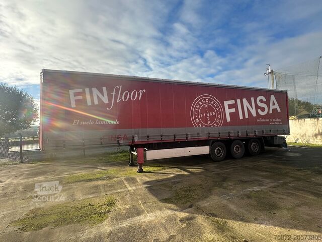 Semirreboque aberto com lona Krone TAULINER EJES MERCEDES DISCO