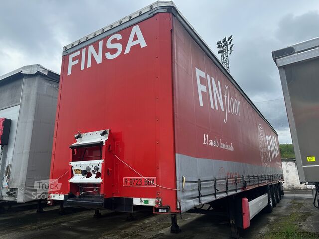 Semirreboque aberto com lona Krone TAULINER EJES MERCEDES DISCO