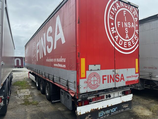 Semirreboque aberto com lona Krone TAULINER EJES MERCEDES DISCO