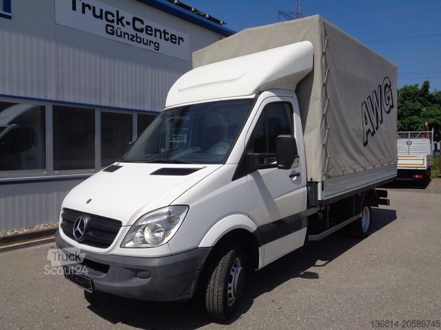 Schuifzeil bestelwagen MERCEDES-BENZ Sprinter 511 CDI 3,6 M Pritsche 54 TKM