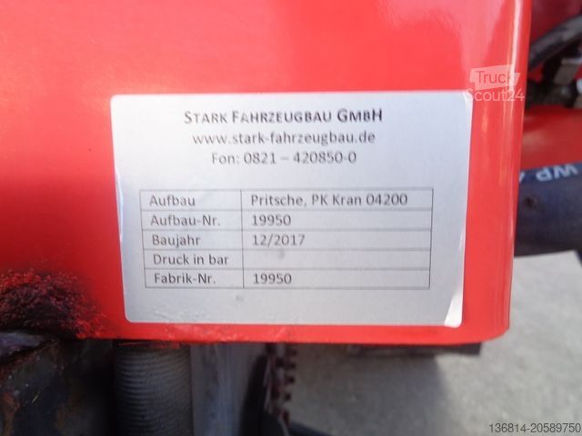 Pick-up bestelwagen MERCEDES-BENZ Atego 821 Palfinger PK4200 Sperre 3-Sitzer