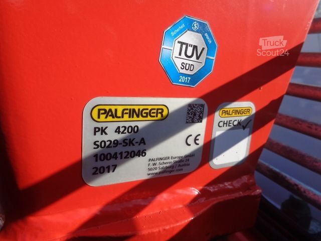 Pick-up bestelwagen MERCEDES-BENZ Atego 821 Palfinger PK4200 Sperre 3-Sitzer