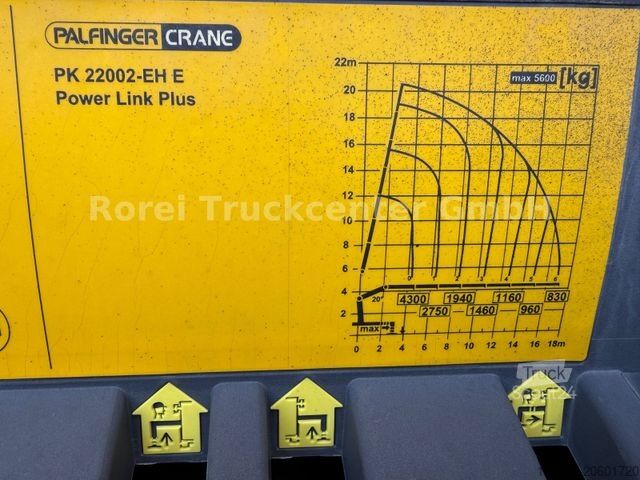 Autokran MAN TGX 26.400 6x2 E6, Palfinger 22002, LBW MBB2to,