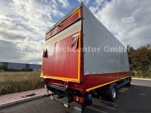 Camión plataforma con toldo MERCEDES-BENZ 1018L E6C, Klima, Automatik,Edscha, LBW MBB 1to
