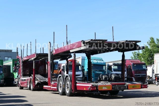 Камион за превоз на автомобили MERCEDES-BENZ Antos 2443 Autotransp. Kässbohrer Metago