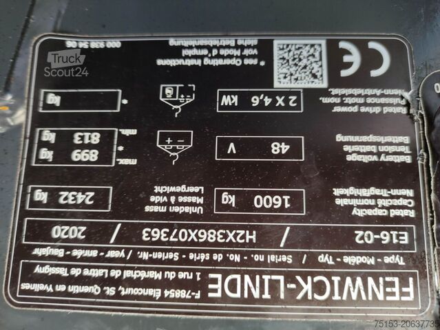 Elektrisch – 3 Räder Linde E16-02-386 EVO (SE, LACK, UVV & KDD NEU)