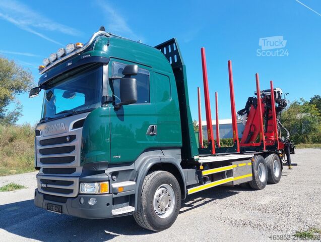 Prepravník guľatiny Scania R490 6x4 Euro 6 Kurzholz Palfinger AHK (2)