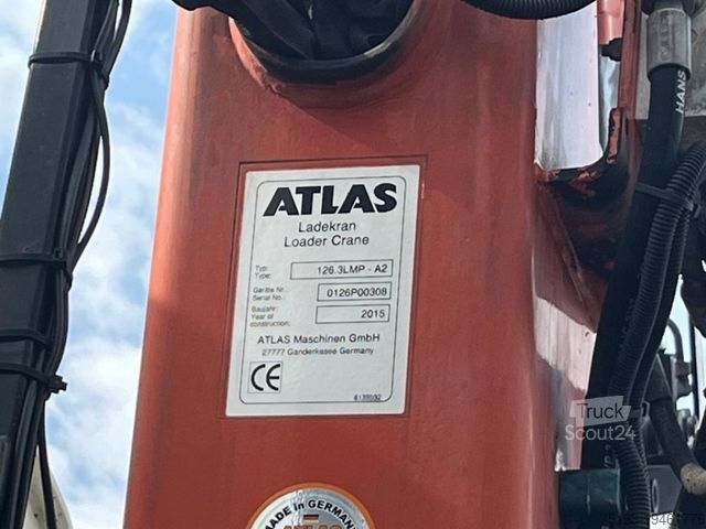 Trijų pusių savivartis sunkvežimis MERCEDES-BENZ Arocs 1835 K 2-Achs Kipper Kran Atlas 126.3