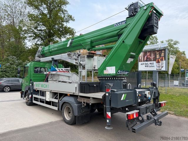 Autokran MERCEDES-BENZ Atego 816 Dachdecker Kran BÖCKER 37/4000 Korb