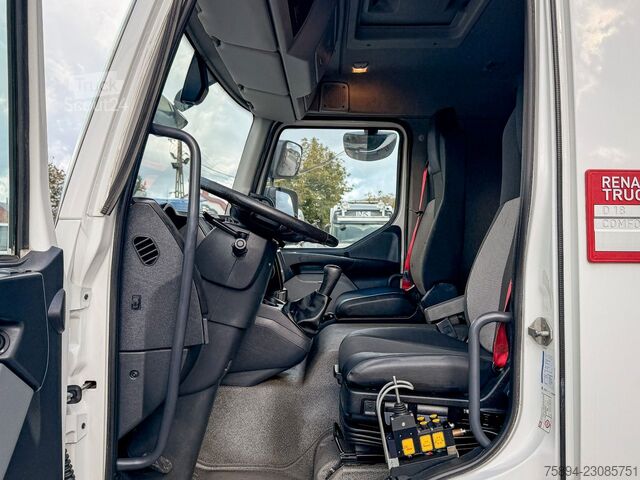 Āķa konteineru automašīna RENAULT D 18 * ABROLLKIPPER + HMF 1220 K-R * TOP!