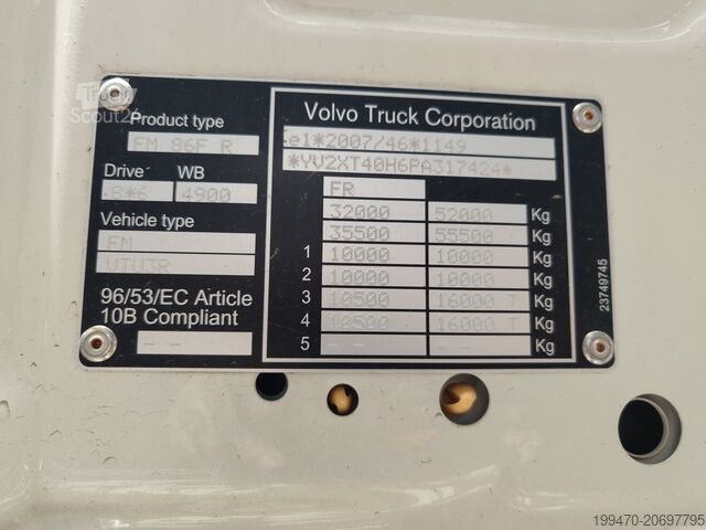 Camión volquete articulado Volvo FMX 500