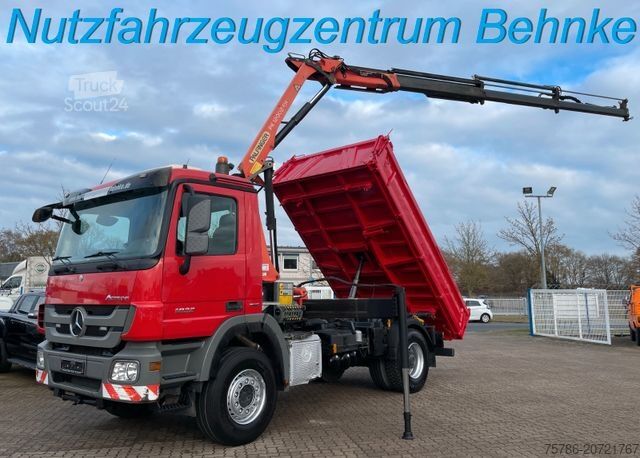 Трьохсторонній самоскид MERCEDES-BENZ Actros 1832 BB/ Meiller/ PK 12002+Funk/ 5+6/ AC