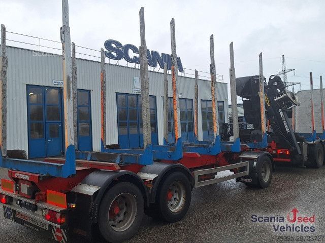 Ремарке за трупи Riedler RUH327 3-Achs Holzanhänger