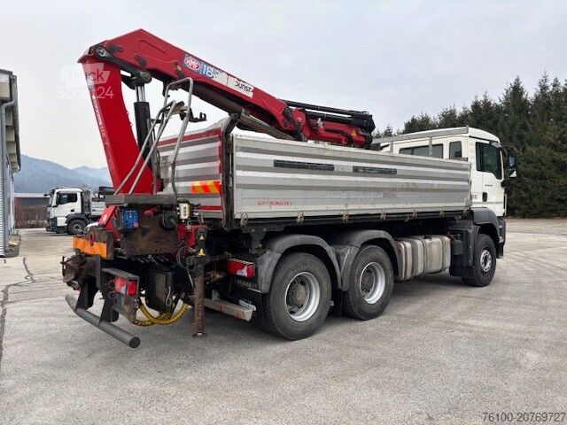 Trijų krypčių savivartis sunkvežimis MAN TGS 33.440 Kipper+HMF 1820-4