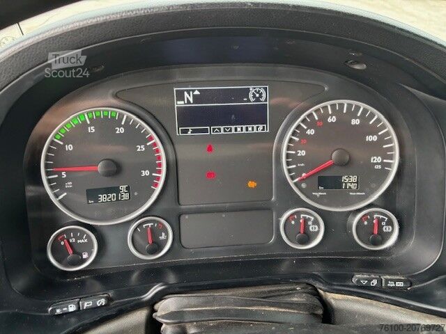 Trijų krypčių savivartis sunkvežimis MAN TGS 33.440 Kipper+HMF 1820-4