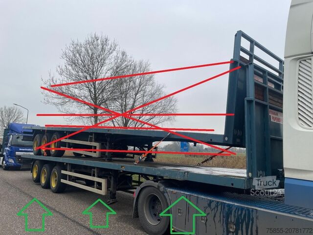 Platte bak Haan OPL45 Heavy Duty (45Ton) / Rungen-Potholes /BPW...